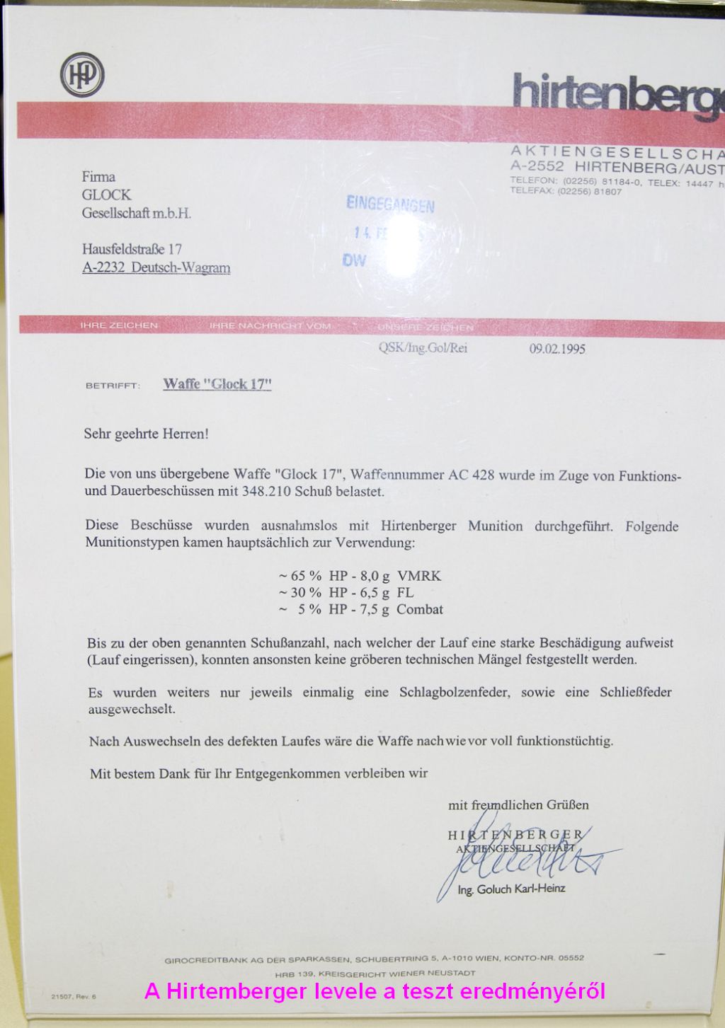 Tanusítvány Tanusítvány